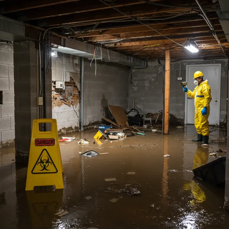 Flooded Basement Electrical Hazard in Litchfield County, CT Property